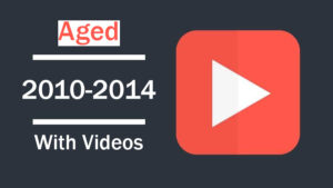 Aged YouTube profile created between 2010 and 2014 with existing videos