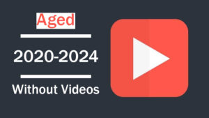 Aged YouTube profile created between 2020 and 2024 without existing videos